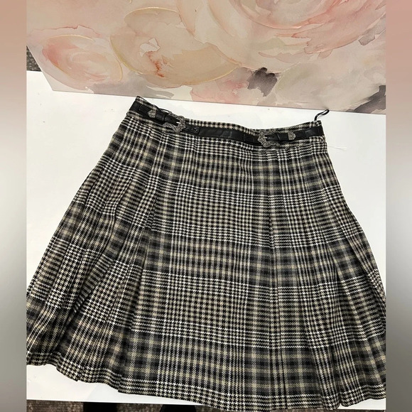 The Kooples Dresses & Skirts - The Kooples Black and White Plaid Skirt
